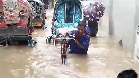 Thousands Stranded As Floods Hit Bangladesh And India World News Sky News