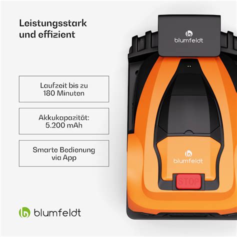 Blumfeldt Garden Hero Smarter Rasenm Hroboter Bis M