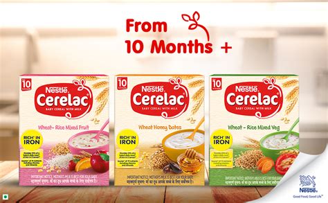 Nestlé CERELAC Fortified Baby Cereal with Milk Wheat Rice Mixed Fruit