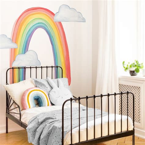 Large Rainbow Wall Decal Etsy