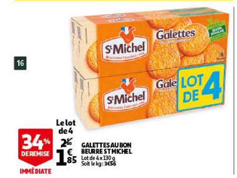 Promo Galettes Au Bon Beurre St Michel Chez Auchan ICatalogue Fr