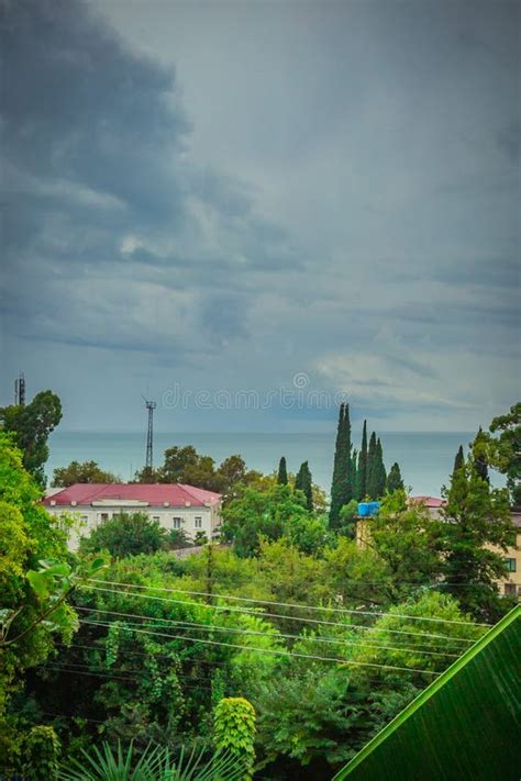 Gagra City Republic of Abkhazia Stock Photo - Image of landscape, light ...