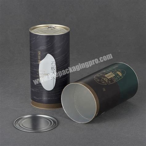 High Quality Smart Paper Tea Tin Canister Packaging Tube With Aluminum