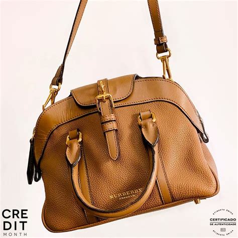 Bolsa Burberry Prorsum Couro Marrom Original Modelo Possui Formato