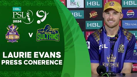 Laurie Evans Press Conference Quetta Gladiators Vs Multan Sultans