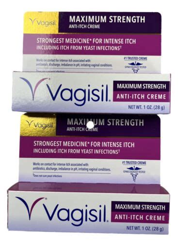 Vagisil Anti Itch Creme Maximum Strength 1oz 2 Pack 11509003720