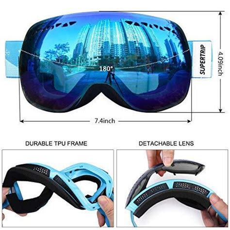 Professional Ski Goggles For Men And Women Double Lens Anti Fog Big