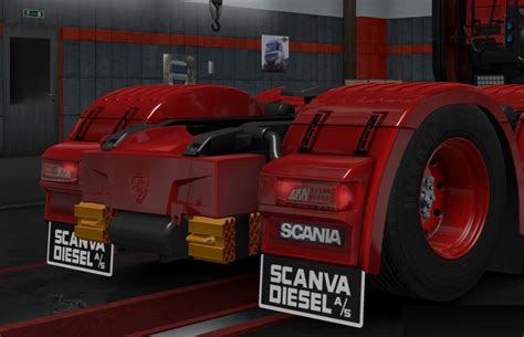 Scania Diesel Mudflaps For Scania S And R Ets2 Mods Euro Truck