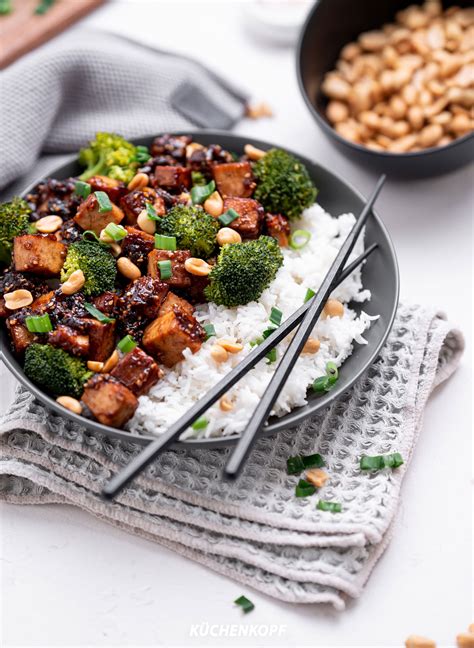 Sticky Tofu Mit S Sauer So E Und Sesam Rezept K Chenkopf