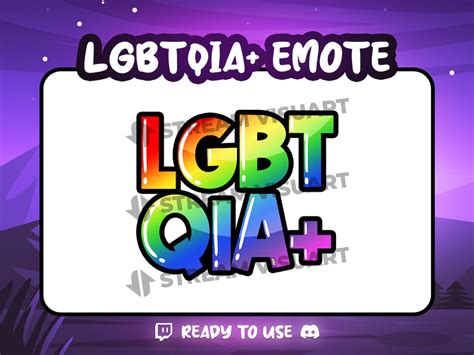 Lgbtqia Twitch Emote Discord Emoji Kick Subscriber Pride Colors Community Gender Rainbow Text