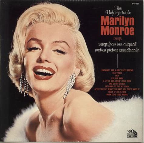 Marilyn Monroe The Unforgettable Marilyn Monroe Sings Songs From Her