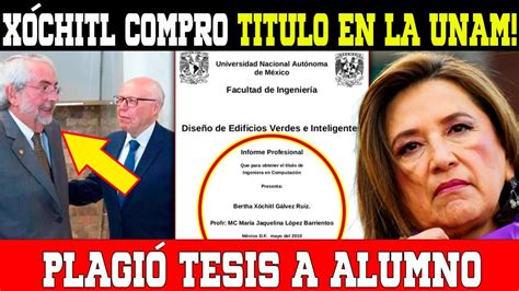 Destapan Cloaca X Chitl Compro T Tulo En La Unam Plagi Tesis De