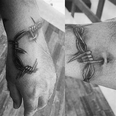 60 Barbed Wire Tattoo Designs For Men - Cut Into Ideas