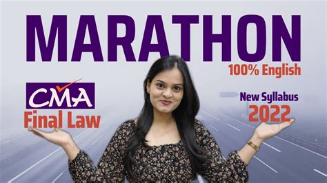 Cma Final Law Marathon With Revision New Syllabus English