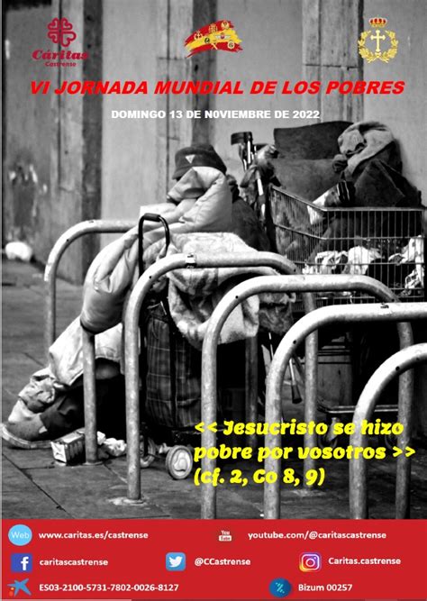 Cartel Jornada Mundial De Los Pobres C Ritas Castrense