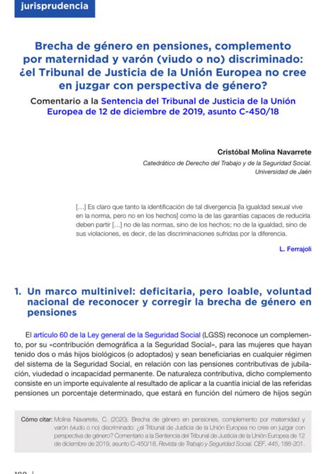 El Debate Sobre La Pensión De Viudedad Para Hombres En España Equidad Y Justicia Social