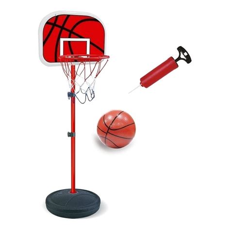 Cesta Tabela De Basquete Kit Ajustavel Bola Rede Brinquedo Shopee Brasil