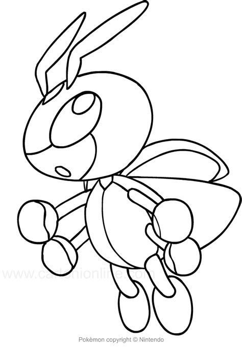 Coloriage De Ledian Des Pokemon