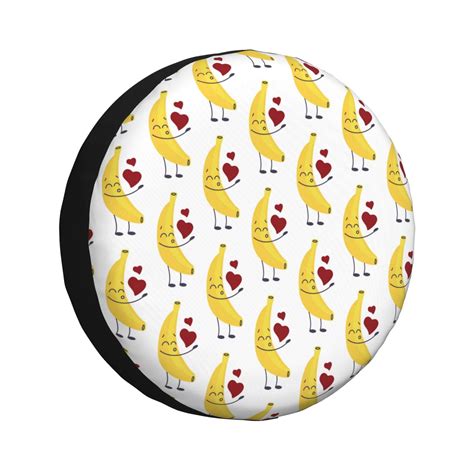 Fotbe A Banana Blowing Air Kisses Pattern Spare Tire Cover Thickening