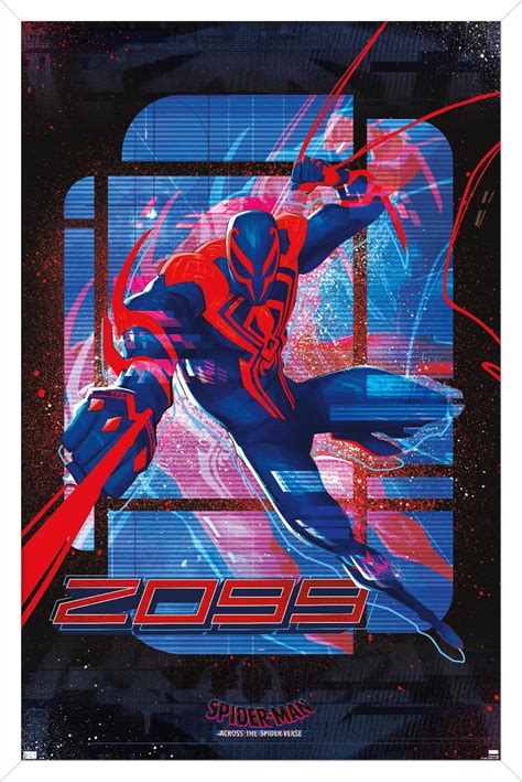 Marvel Spider Man Across The Spider Verse Spider Man 2099 Wall