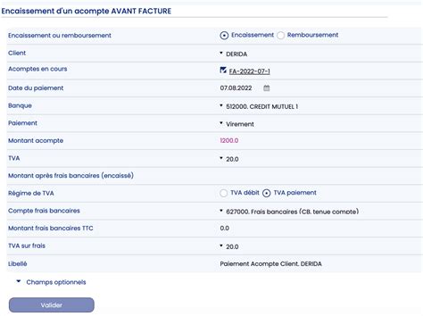 Comptabiliser Un Acompte Client Ou Une Avance Zefyr