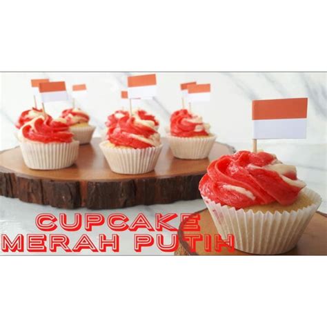 Jual Buah Topper Hiasan Kue Cupcake Tusuk Gigi Bendera Merah Putih