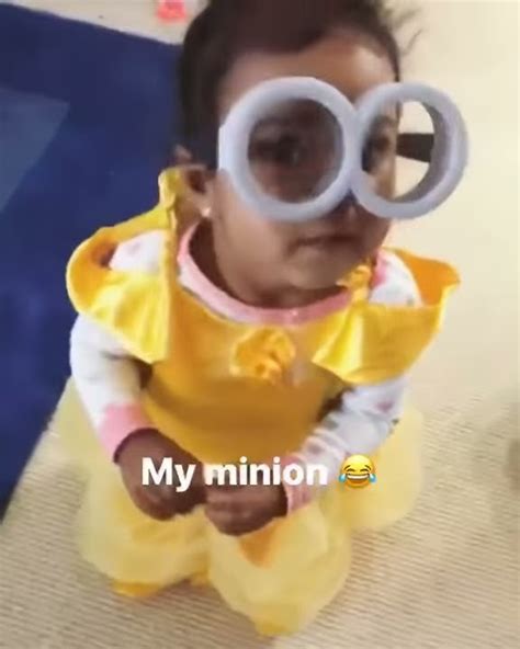 Ariah dresses as A Minion for Halloween. (She's the cutest Minion ever ...