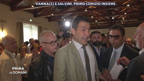 Vannacci E Salvini Primo Comizio Insieme Prima Di Domani Video