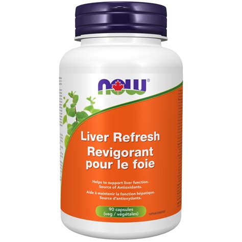 Liver Refresh Veg Capsules Now Foods Canada