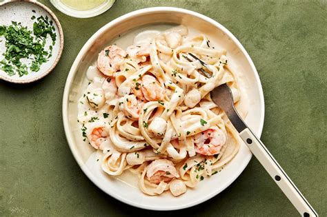 Seafood Fettuccine Alfredo The Modern Proper