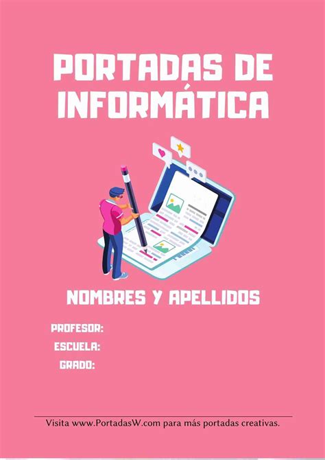 20 Portadas De Informática ⇒ Portadas Para Word ️