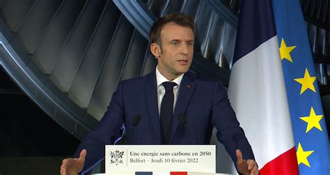 Emmanuel Macron annonce lobjectif de 100 GW de solaire dici à 2050