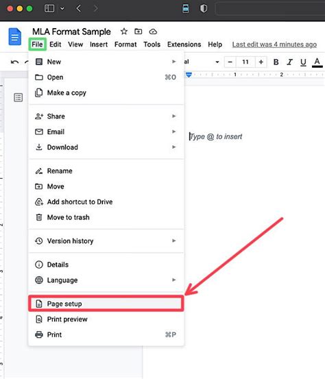 How To Write In MLA Format In Google Docs Fix Type