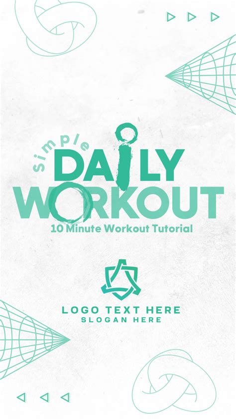 Modern Workout Routine Instagram story | BrandCrowd Instagram story Maker