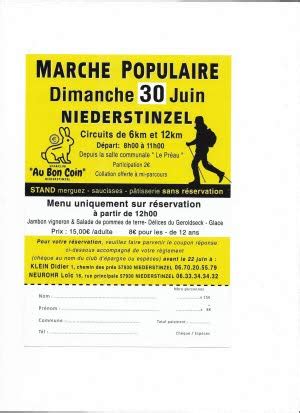 Marche Populaire Randonnee A Niederstinzel