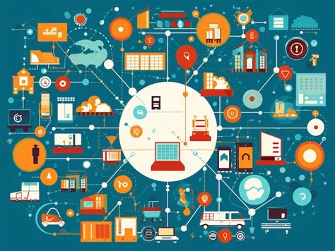 Premium Ai Image Iot Communication Protocols Illustration