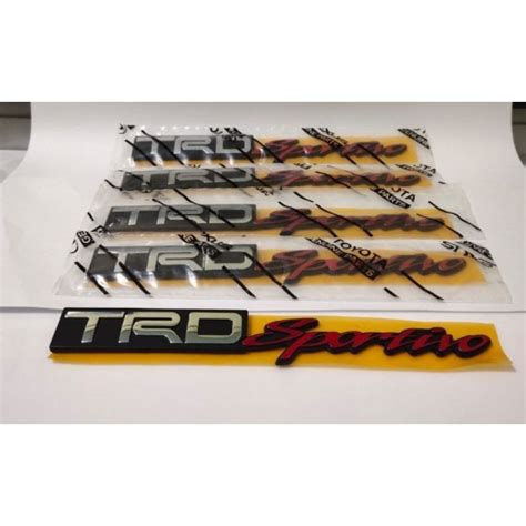 Jual Emblem Tulisan Trd Sportivo Original Toyota Shopee Indonesia