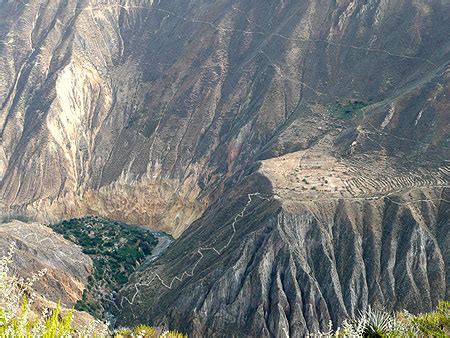 Canyon Du Colca Falaise Ca On Del R O Colca P Rou Routard