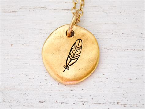 Feather Necklace Psalm He Will Cover You With His Etsy