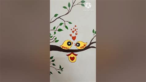 Wall Art Design Part 3 ।।wall Painting Tree Design।।wall Design Shorts Youtube