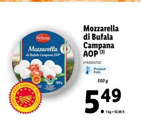 Promo Mozzarella Di Bufala Campana Aop Chez Lidl ICatalogue Fr