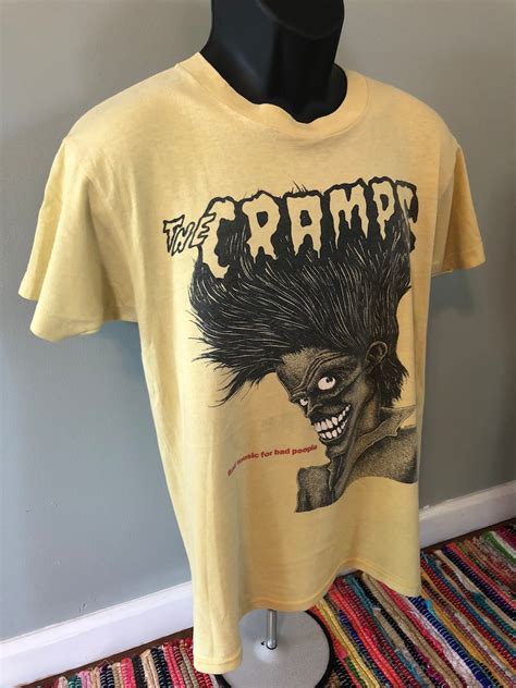 80s The Cramps Bad Music For Bad People Shirt Vintage Band Tee Etsy