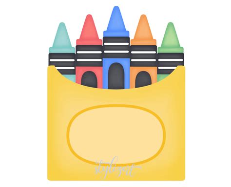 Clipart Crayon Box