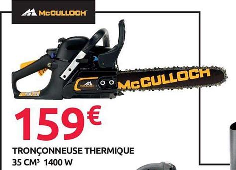 Promo Tron Onneuse Thermique Cm W Mc Culloch Chez Mr Bricolage