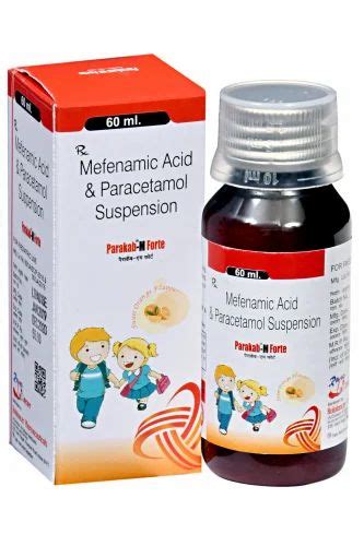 Mefenamic Acid And Paracetamol Suspension At Rs 49 42 Bottle