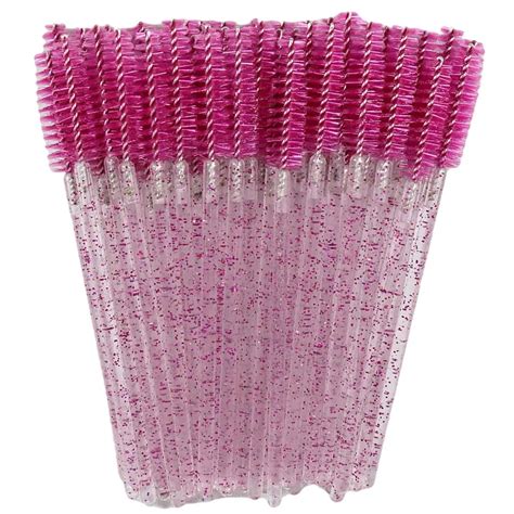 Disposable Crystal Eyelashes Brush Comb 550pcs Eye Lashes Extension Mascara Wands Makeup