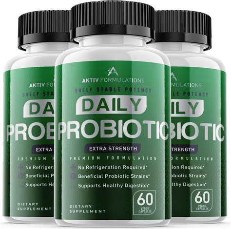 3 Pack Aktiv Formulations Daily Probiotic Supplement