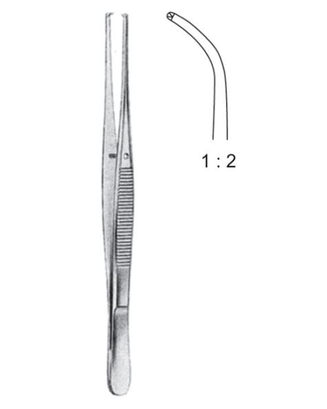 Tissue Forceps Semken Curved 12 5 Cm 4 7 8