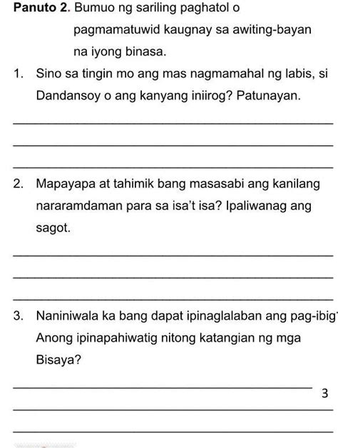 Paki Sagot Naman Po ItoBRAINIEST MAKA SAGOT Brainly Ph