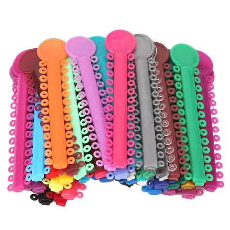 40pcs Dental Orthodontic Ligature Ties Colourful Teeth Orthodontic Ligature Ring Bands